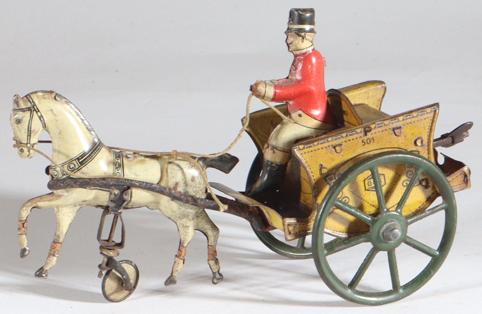 Greppert & Kelch Einspänner: a clockwork horse carriage