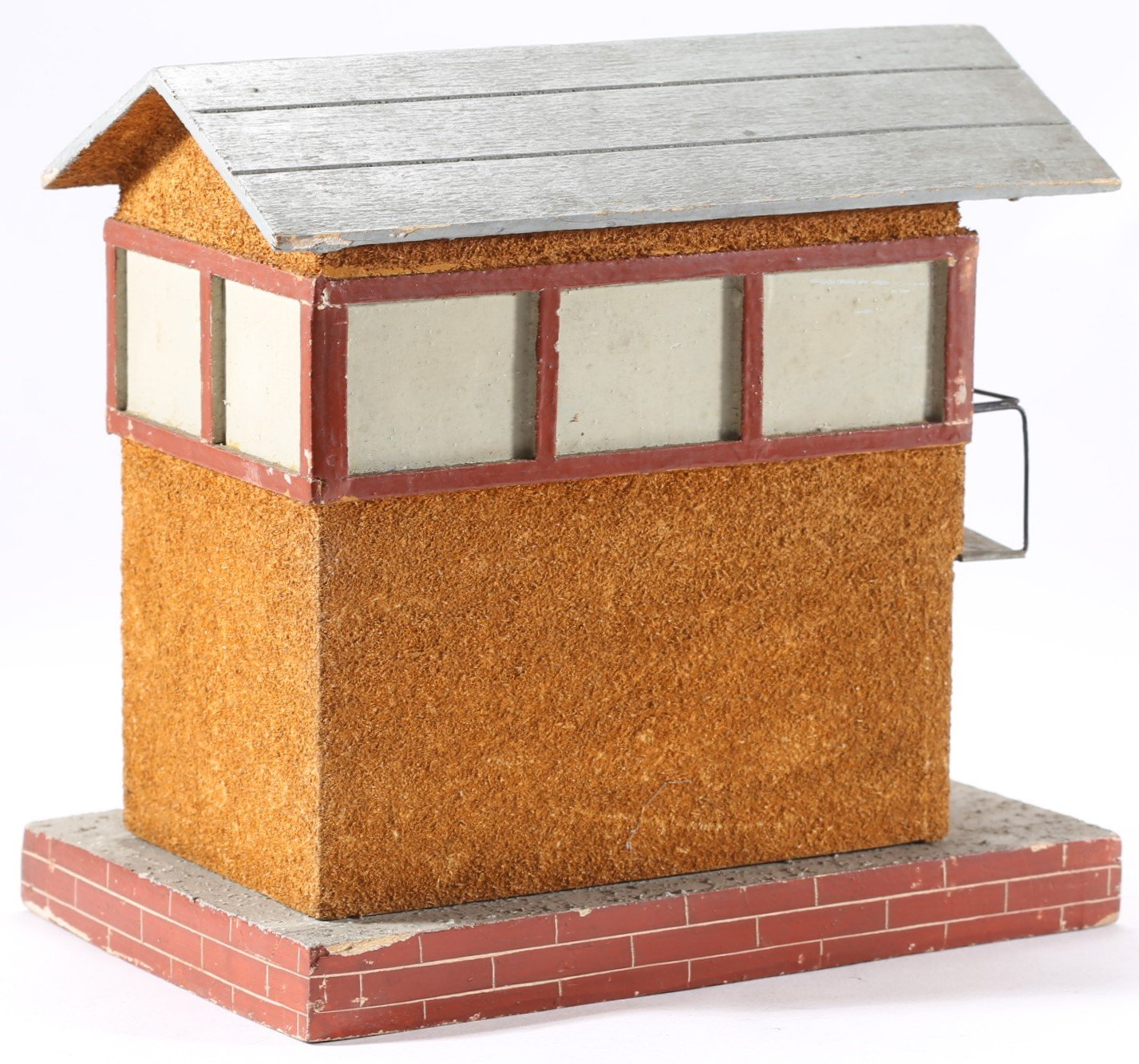kallistoys auctions auktionen-antique vintage toys-antik historisch spielzeug-giocattoli antichi storici-rivarossi-italy-wood house-holzhaus-switch tower-stellwerk-posto di blocco-s 047-1f