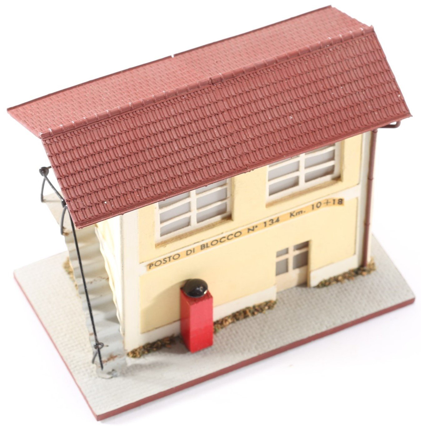 kallistoys auctions auktionen-antique vintage toys-antik historisch spielzeug-giocattoli antichi storici-rivarossi-italy-wood house-holzhaus-switch tower-stellwerk-posto di blocco-s 05-1b