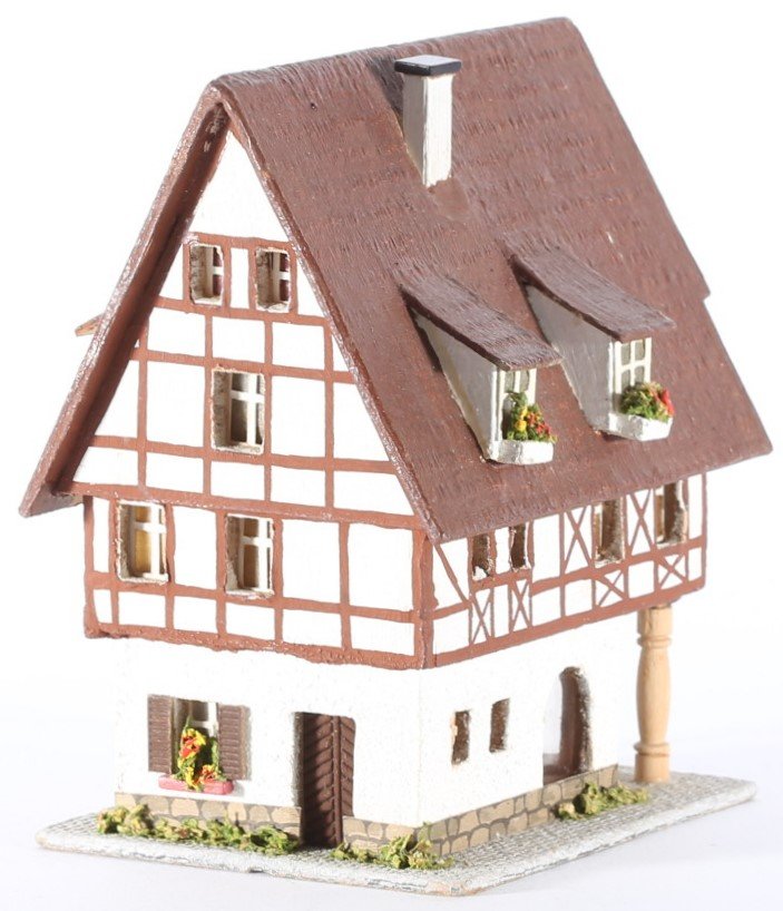 kallistoys auctions auktionen-antique vintage toys-antik historisch spielzeug-rudolf spitaler-germany-wood house-holzhaus-timbered-fachwerk-flower shop-blumenladen-flora-6451-1f