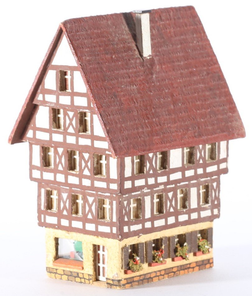 kallistoys auctions auktionen-antique vintage toys-antik historisch spielzeug-rudolf spitaler-germany-wood house-holzhaus-timbered-fachwerk-shop-laden-geschäft-6853-1a