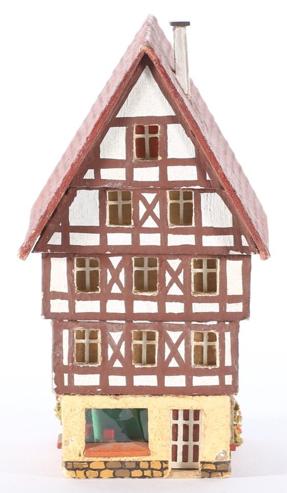 kallistoys auctions auktionen-antique vintage toys-antik historisch spielzeug-rudolf spitaler-germany-wood house-holzhaus-timbered-fachwerk-shop-laden-geschäft-6853-1c
