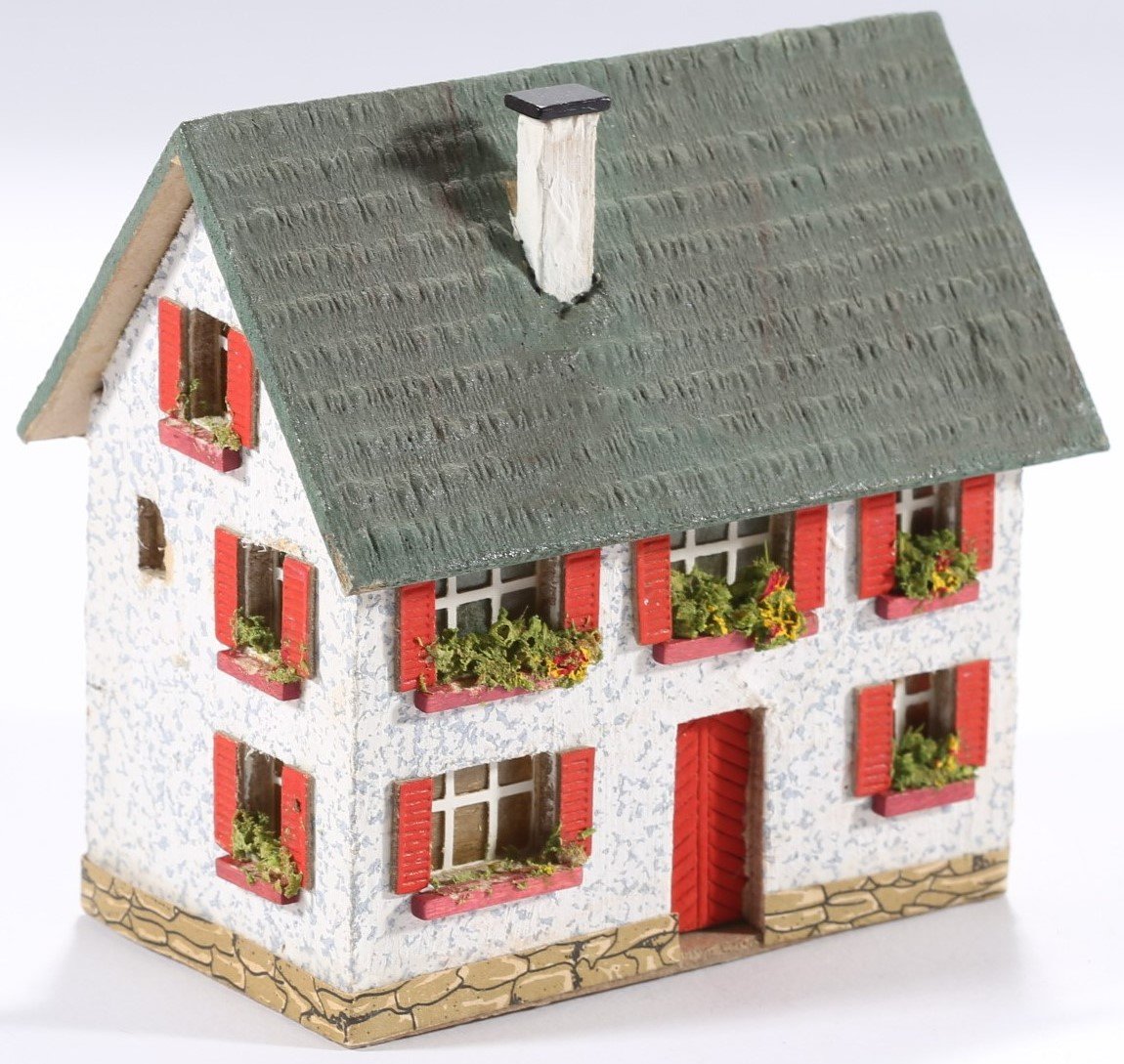 kallistoys auctions auktionen-antique vintage toys-antik historisch spielzeug-rudolf spitaler-germany-wood house-holzhaus-two storey home-wohnhaus-6815-1a