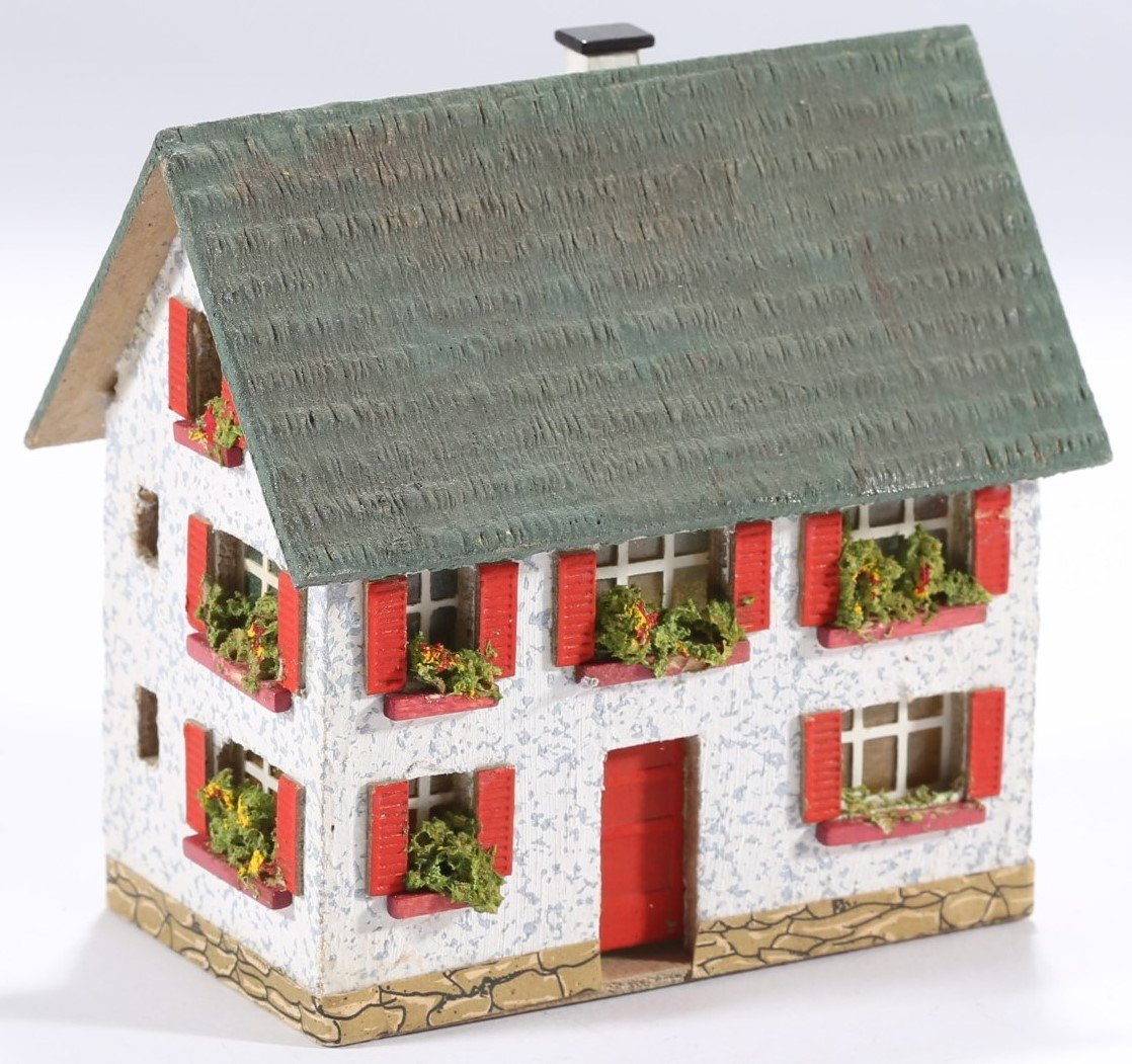 kallistoys auctions auktionen-antique vintage toys-antik historisch spielzeug-rudolf spitaler-germany-wood house-holzhaus-two storey home-wohnhaus-6815-1d