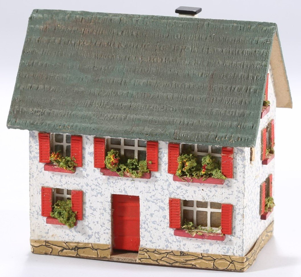 kallistoys auctions auktionen-antique vintage toys-antik historisch spielzeug-rudolf spitaler-germany-wood house-holzhaus-two storey home-wohnhaus-6815-1e