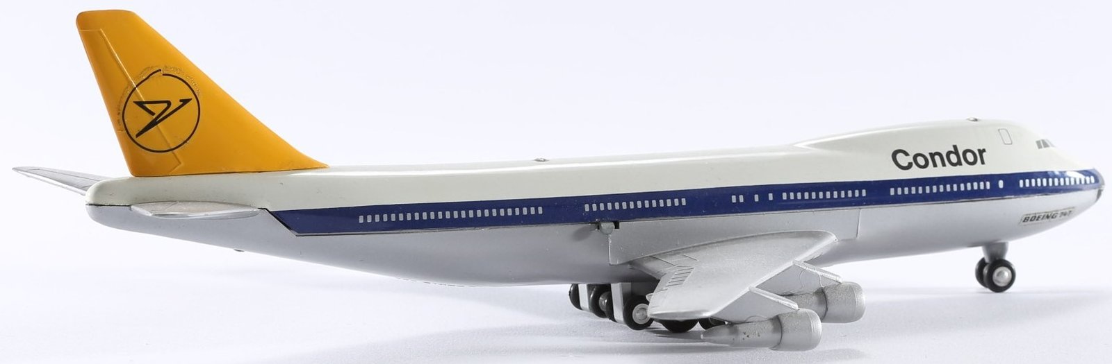 kallistoys auctions auktionen-antique vintage toys-antik historisch spielzeug-schuco-1 to 43-flugzeug-condor-boeing 747-jumbo jet-plastik-vintage-1025-1d (2)