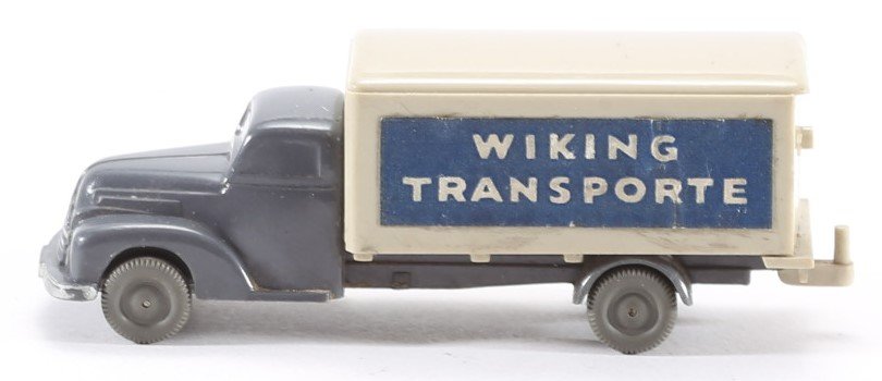 kallistoys auctions auktionen-antique vintage toys-antik historisch spielzeug-wiking-germany-truck-lkw-unverglast-h0-box-koffer-ford 3500-transporte-basaltgrau-54-1c