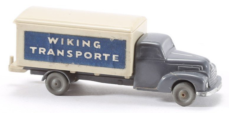 kallistoys auctions auktionen-antique vintage toys-antik historisch spielzeug-wiking-germany-truck-lkw-unverglast-h0-box-koffer-ford 3500-transporte-basaltgrau-54-1e
