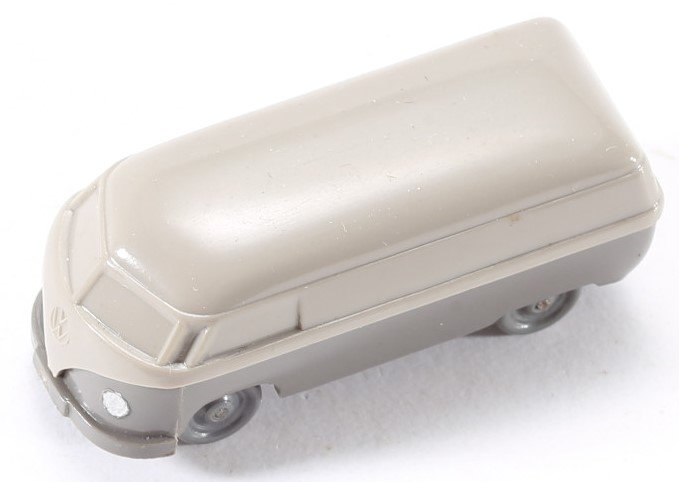 kallistoys auctions auktionen-antique vintage toys-antik historisch spielzeug-wiking-germany-truck-mini van-lkw-kleinbus-transporter-unverglast-h0-volkswagen vw t1-zweifarbig braun-30-1b