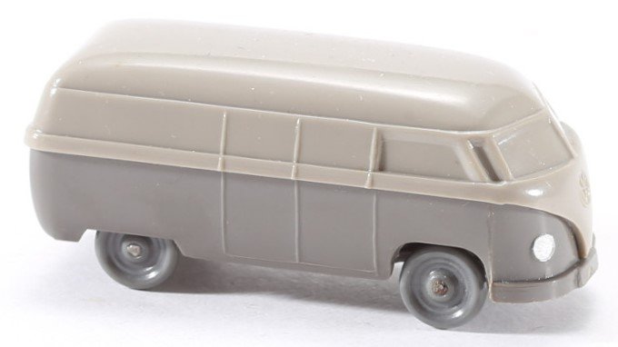 kallistoys auctions auktionen-antique vintage toys-antik historisch spielzeug-wiking-germany-truck-mini van-lkw-kleinbus-transporter-unverglast-h0-volkswagen vw t1-zweifarbig braun-30-1c