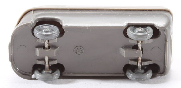 kallistoys auctions auktionen-antique vintage toys-antik historisch spielzeug-wiking-germany-truck-mini van-lkw-kleinbus-transporter-unverglast-h0-volkswagen vw t1-zweifarbig braun-30-1f