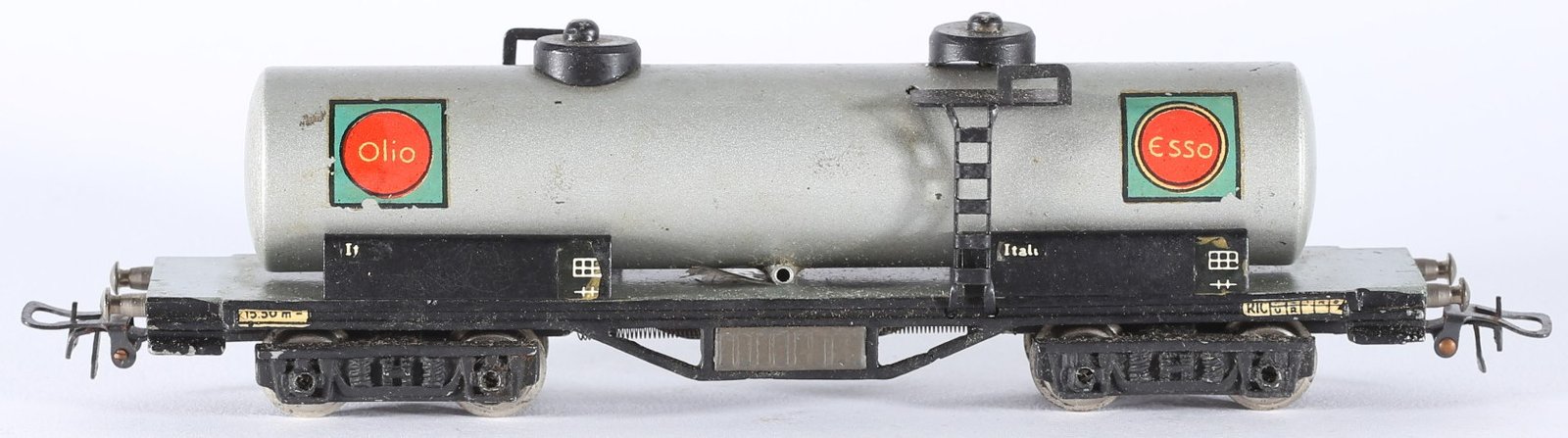 kallistoys auctions auktionen-antique vintage toys-antik historisch spielzeug-conti-co.mo.ge.-italy-train-eisenbahn-h0-tank car-kesselwagen-standard-esso-olio-c20 12-1c
