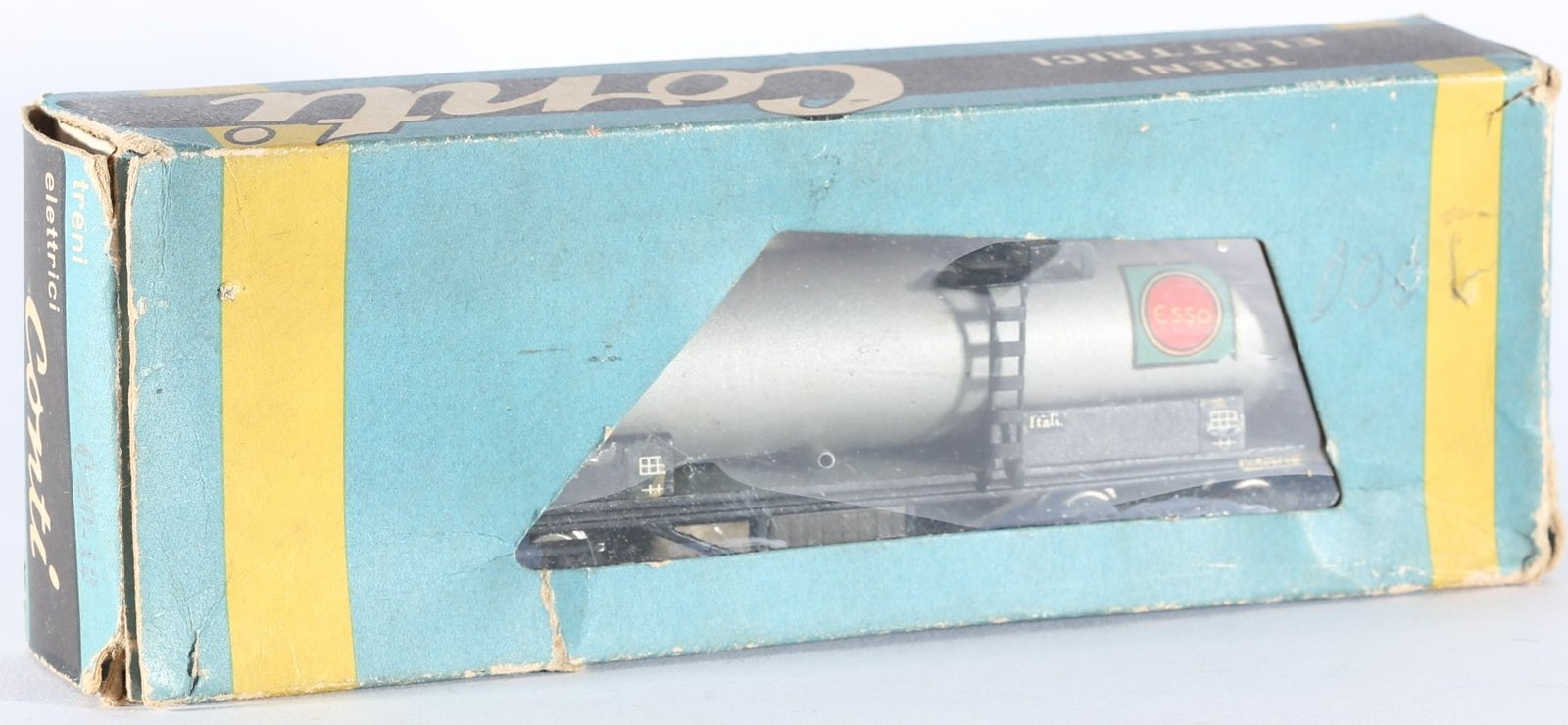 kallistoys auctions auktionen-antique vintage toys-antik historisch spielzeug-conti-co.mo.ge.-italy-train-eisenbahn-h0-tank car-kesselwagen-standard-esso-olio-c20 12-1g