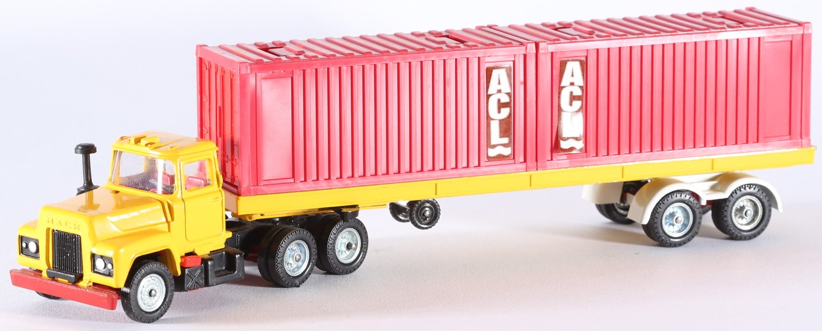 kallistoys auctions auktionen-antique vintage toys-antik historisch spielzeug-corgi major toys-england-united kingdom-diecast-truck-lkw-scale 1 to 43-mack container-orange-1106-1e