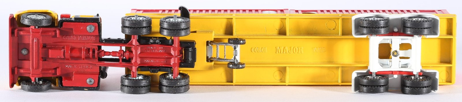 kallistoys auctions auktionen-antique vintage toys-antik historisch spielzeug-corgi major toys-england-united kingdom-diecast-truck-lkw-scale 1 to 43-mack container-orange-1106-1h