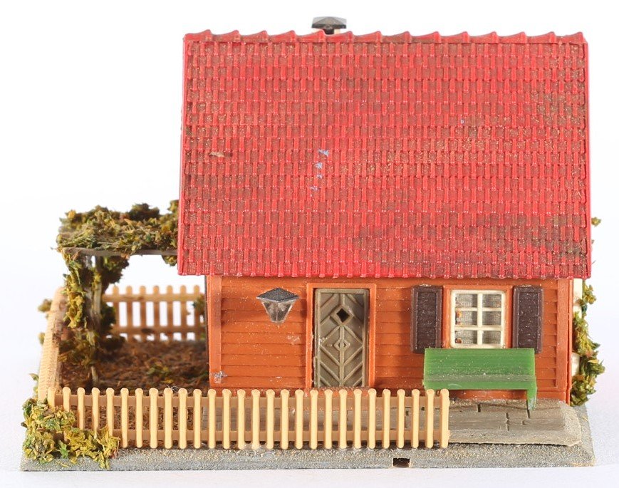 kallistoys auctions auktionen-antique vintage toys-antik historisch spielzeug-faller-germany-plastic house-plastikhaus-summer-sommer-ohne briefmarke-259-1c
