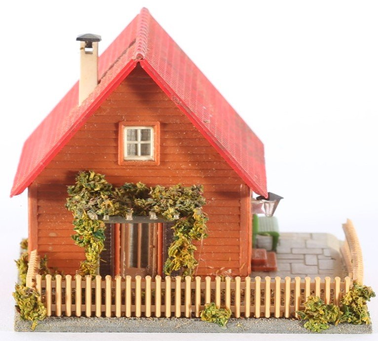 kallistoys auctions auktionen-antique vintage toys-antik historisch spielzeug-faller-germany-plastic house-plastikhaus-summer-sommer-ohne briefmarke-259-1d