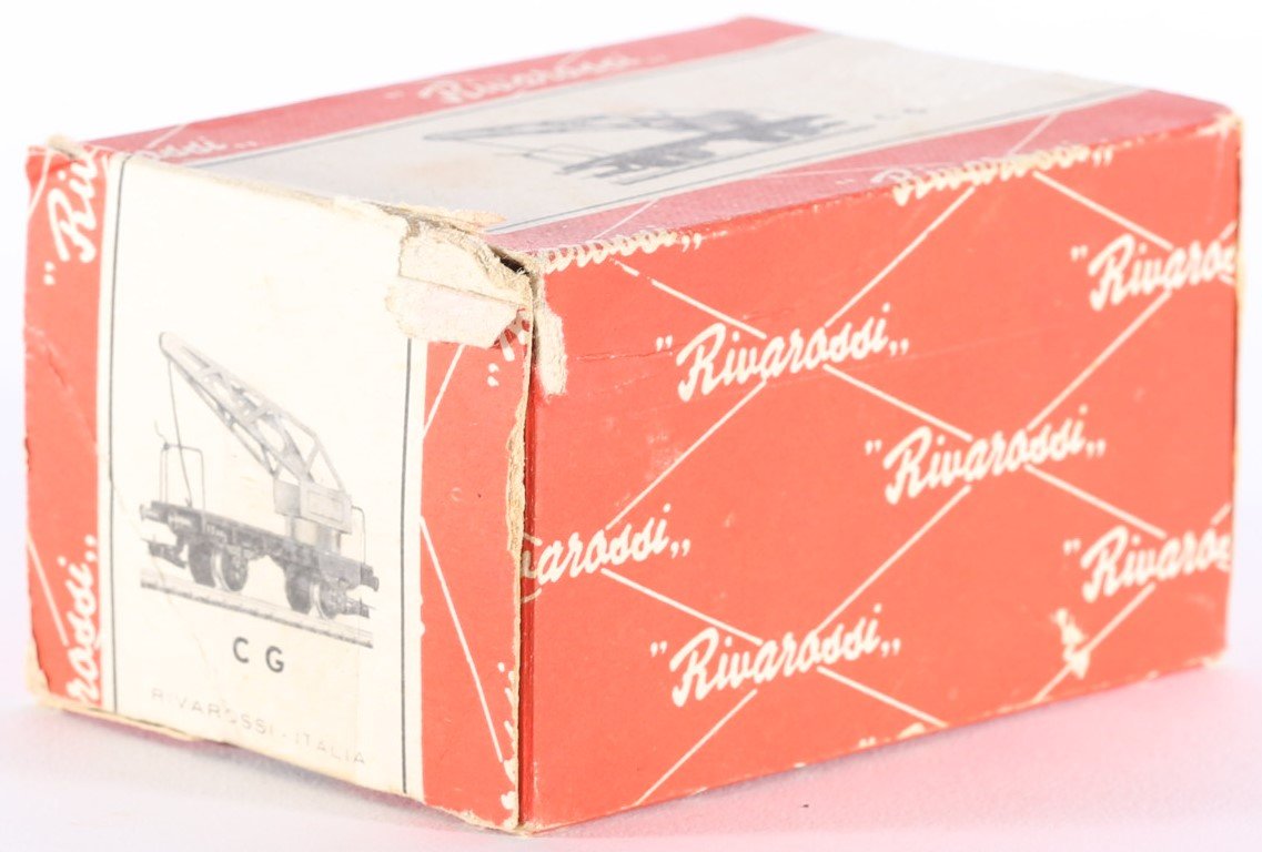 kallistoys auctions auktionen-antique vintage toys-antik historisch spielzeug-giocattoli antichi storici-rivarossi-italy-train-eisenbahn-crane car-kranwagen-carro gru-serie rossa-c g-1h