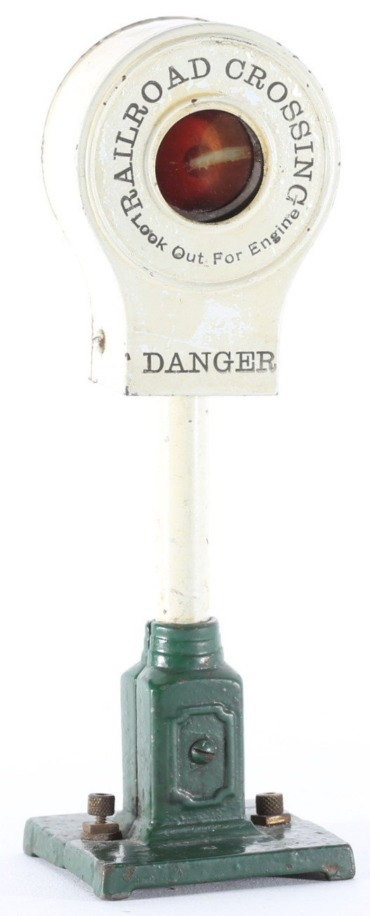 kallistoys auctions auktionen-antique vintage toys-antik historisch spielzeug-ives-united states-usa-metal-train-eisenbahn-accessory-gauge-spur 0-banjo signal with bell-lionel-333-1a