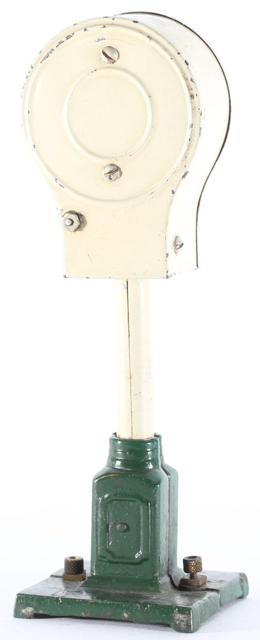 kallistoys auctions auktionen-antique vintage toys-antik historisch spielzeug-ives-united states-usa-metal-train-eisenbahn-accessory-gauge-spur 0-banjo signal with bell-lionel-333-1d