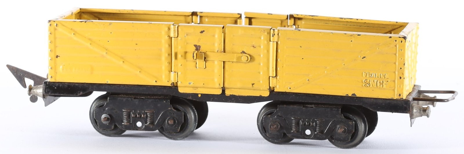 kallistoys auctions auktionen-antique vintage toys-antik historisch spielzeug-jep-france-tinplate-blech-train-eisenbahn-gauge-spur 0-high board car-hochbordwagen-sncf-4691-2d