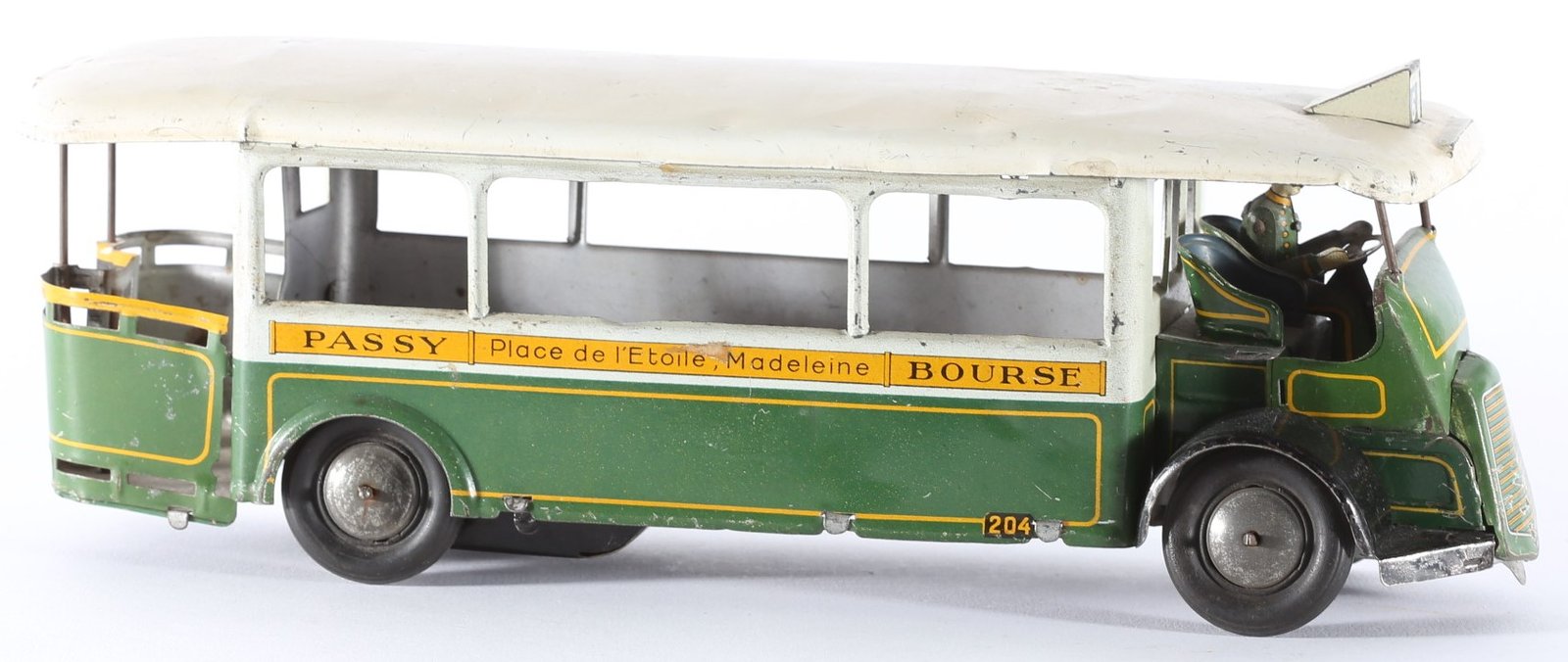kallistoys auctions auktionen-antique vintage toys-antik historisch spielzeug-jouets anciens-charles rossignol-france-tinplate-blech-tôle-autobus-paris-passy bourse-clockwork-uhrwerk-204-1e