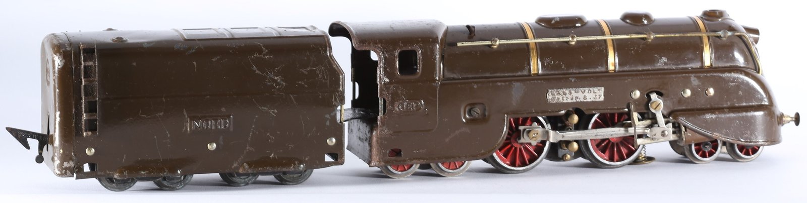 kallistoys auctions auktionen-antique vintage toys-antik historisch spielzeug-jouets anciens-jep-france-tinplate-blech-train-eisenbahn-gauge-spur 0-steam loco-dampflok-nord-6065 lt-2f