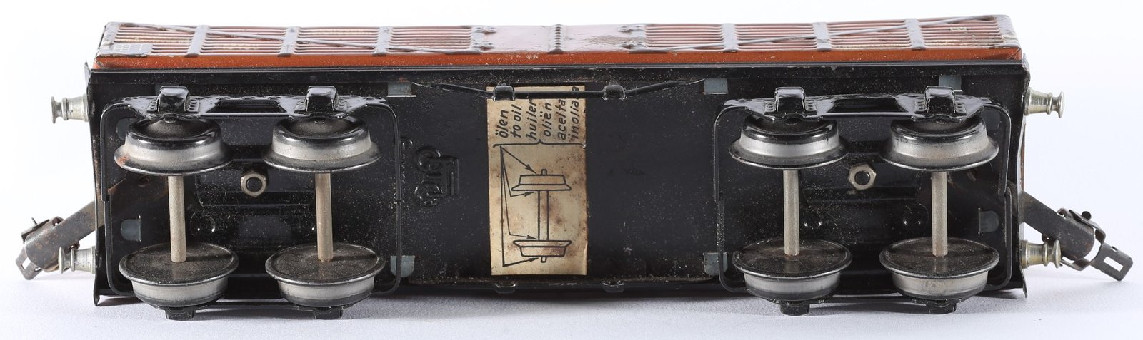kallistoys auctions auktionen-antique vintage toys-antik historisch spielzeug-märklin-germany-tinplate-blech-train-eisenbahn-gauge-spur 0-high board car-hochbordwagen-18490-2e