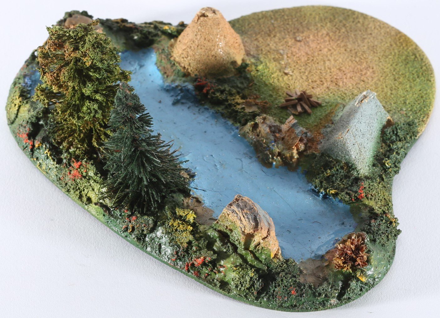 kallistoys auctions auktionen-antique vintage toys-antik historisch spielzeug-noch-germany-wood accessory-holz zubehör-campingsite lake-zeltplatz see-717-1c