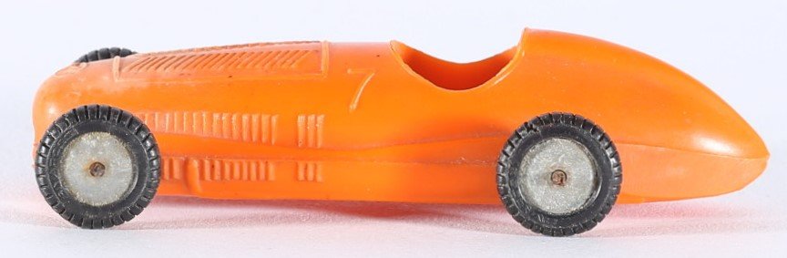 kallistoys auctions auktionen-antique vintage toys-antik historisch spielzeug-rivarossi-italy-bakelite-car-auto-scale 1 to 45-mercedes monoposto-orange-arancia-am 1-2c