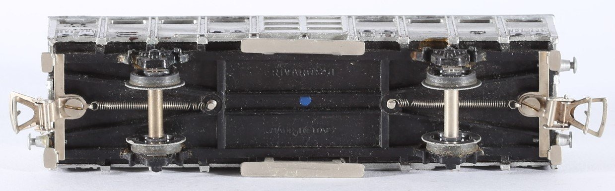 kallistoys auctions auktionen-antique vintage toys-antik historisch spielzeug-rivarossi-italy-bakelite-train-eisenbahn-refrigerator car-kühlwagen-carro refrigerante-argento-c r-2f