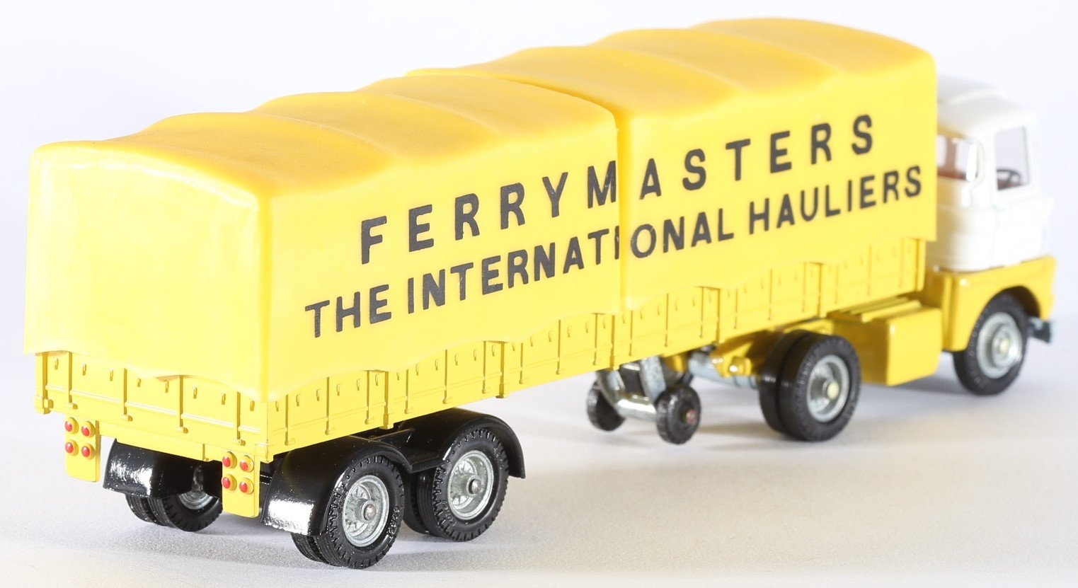 kallistoys auctions auktionen-antique vintage toys-antik historisch spielzeug-corgi major-england-diecast-scammell handyman mk. 3 tractor unit trailer-ferrymasters the international hauliers-1147-1g