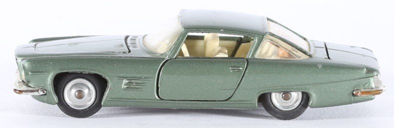 kallistoys auctions auktionen-antique vintage toys-antik historisch spielzeug-corgi toys-england-diecast-car-auto-scale 1 to 43-chrysler ghia l 6.4-metallic green-241-1c