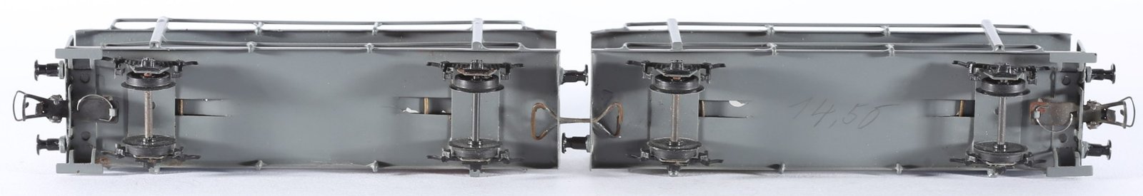 kallistoys auctions auktionen-antique vintage toys-antik historisch spielzeug-dahmer-east germany-gdr-tinplate-blech-train-eisenbahn-gauge-spur h0-car transporter-autotransportwagen-trabant-1f