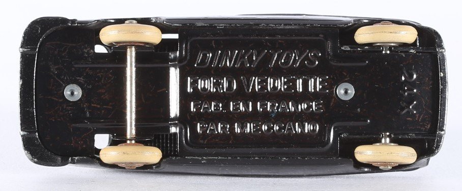 kallistoys auctions auktionen-antique vintage toys-antik historisch spielzeug-dinky toys-meccano-england-france-diecast-car-auto-scale 1 to 43-ford vedette-taxi-black-schwarz-24x-2g
