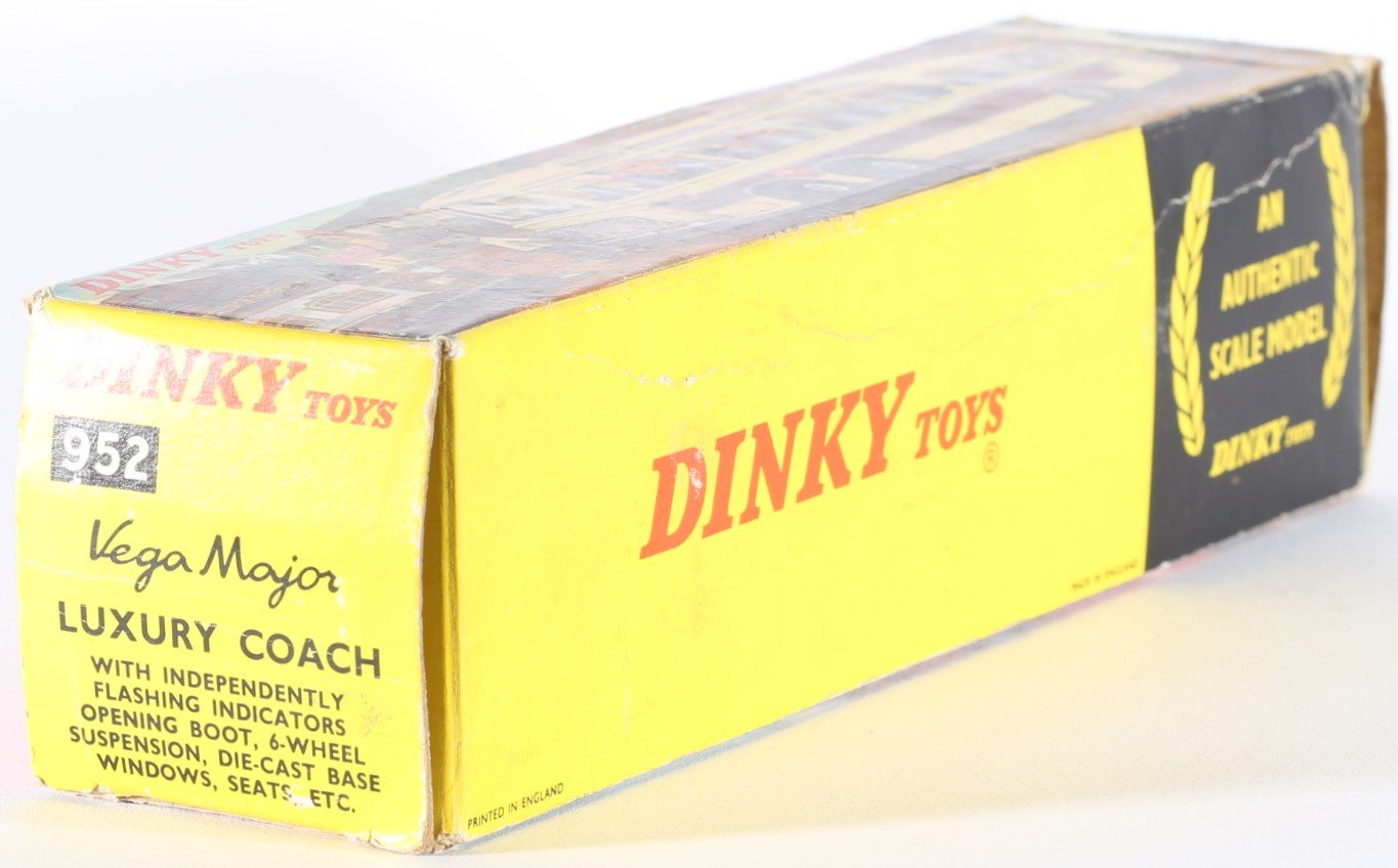 kallistoys auctions auktionen-antique vintage toys-antik historisch spielzeug-dinky toys-meccano-england-united kingdom-diecast-bus-vega major luxury coach-pale grey-952-1j