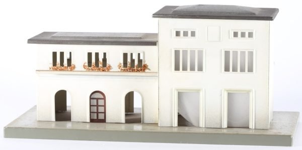 kallistoys auctions auktionen-antique vintage toys-antik historisch spielzeug-f.e.m.-italy-tinplate-blech-accessory-zubehör-railway station-bahnhof-piccola stazione di transito-57-2d