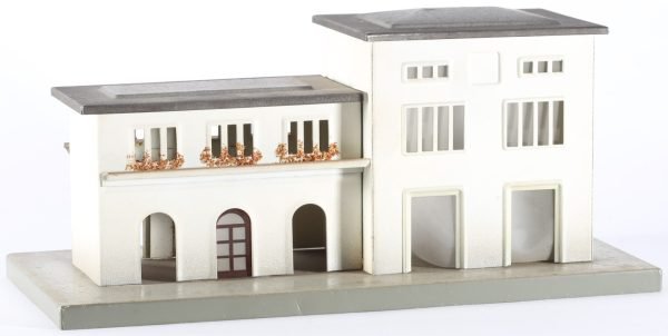 kallistoys auctions auktionen-antique vintage toys-antik historisch spielzeug-f.e.m.-italy-tinplate-blech-accessory-zubehör-railway station-bahnhof-piccola stazione di transito-57-2e