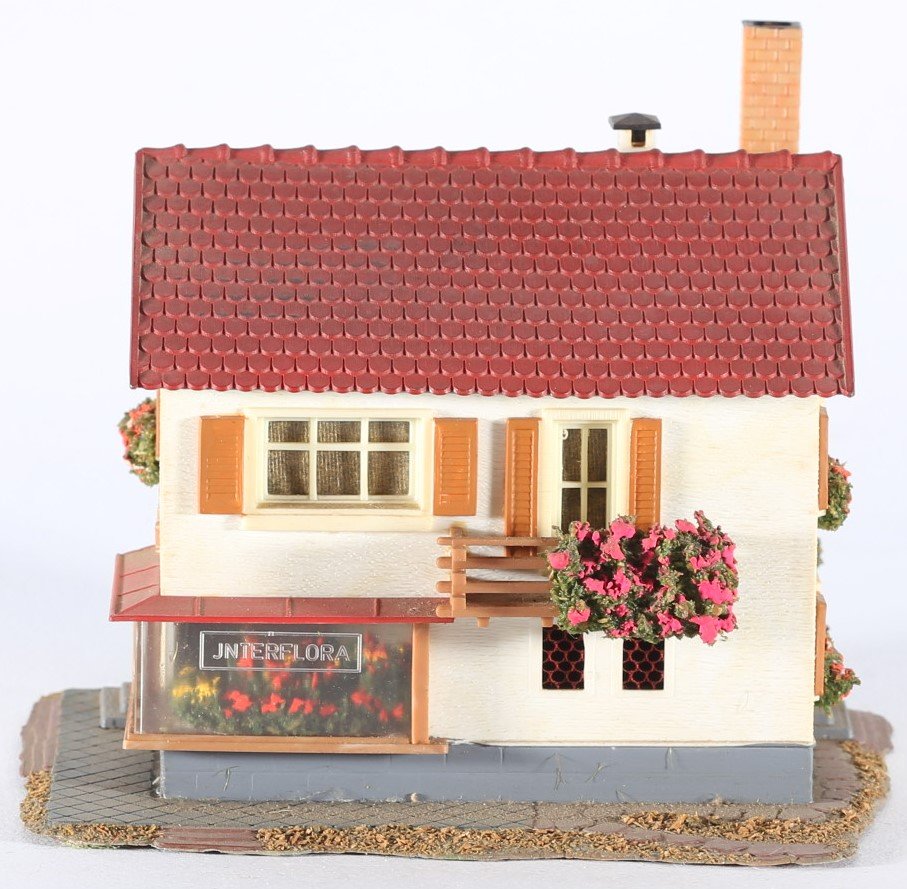 kallistoys auctions auktionen-antique vintage toys-antik historisch spielzeug-faller-germany-plastic house-plastikhaus-flower shop-blumengeschäft-220-2c