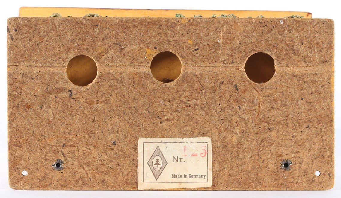 kallistoys auctions auktionen-antique vintage toys-antik historisch spielzeug-faller-germany-wood house-holzhaus-signal box-stellwerk-gerade briefmarke-rote nummer-125-1i