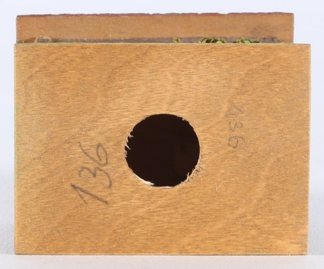 kallistoys auctions auktionen-antique vintage toys-antik historisch spielzeug-faller-germany-wood house-holzhaus-small trainshed-bahnbude-braun-ohne briefmarke-136-1j