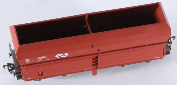 kallistoys auctions auktionen-antique vintage toys-antik historisch spielzeug-fleischmann-germany-train-eisenbahn-gauge-spur h0-hopper car-selbstentladewagen-zelflosser-nederland-ns-5750-1b