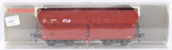 kallistoys auctions auktionen-antique vintage toys-antik historisch spielzeug-fleischmann-germany-train-eisenbahn-gauge-spur h0-hopper car-selbstentladewagen-zelflosser-nederland-ns-5750-1h