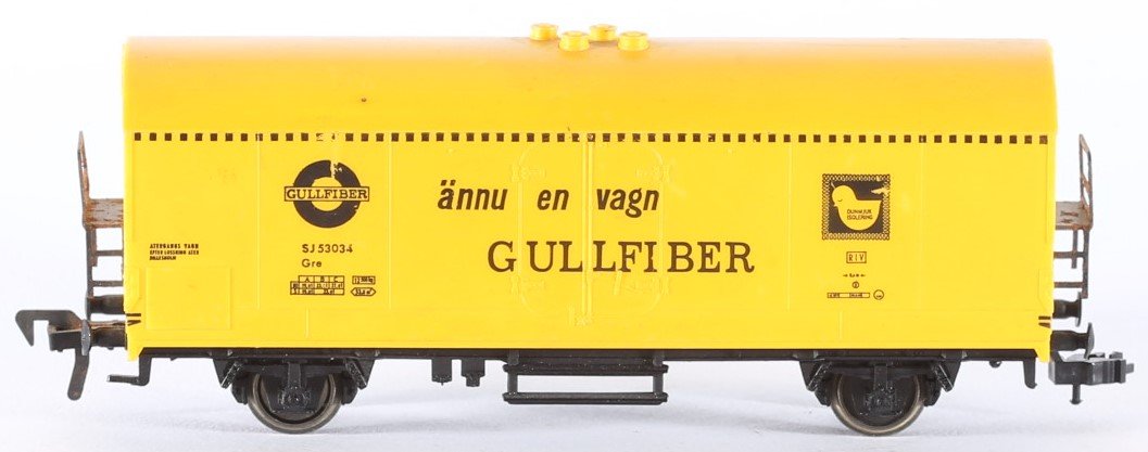 kallistoys auctions auktionen-antique vintage toys-antik historisch spielzeug-fleischmann-germany-train-eisenbahn-gauge-spur h0-refrigerator car-kühlwagen-gullfiber-statens jarnväger-1467g-2c