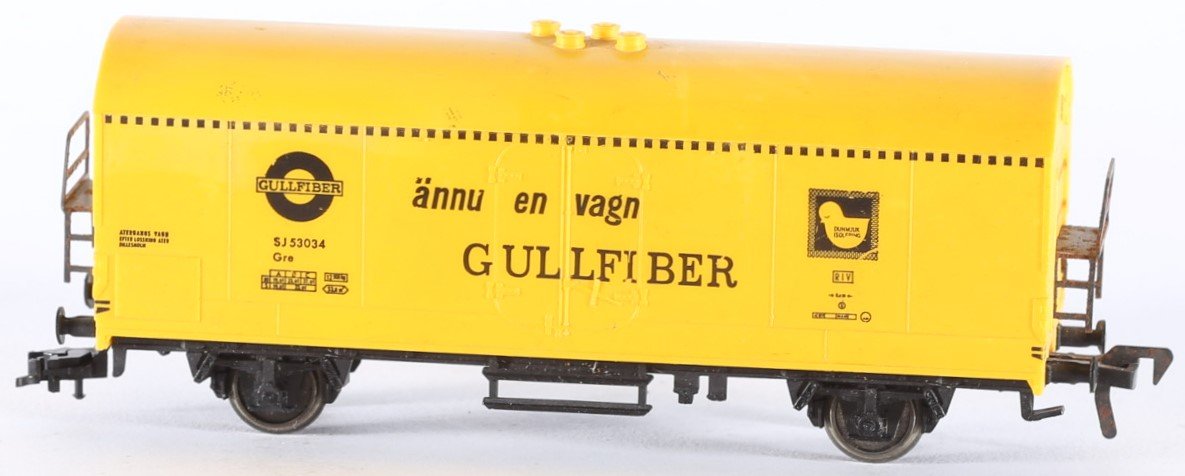 kallistoys auctions auktionen-antique vintage toys-antik historisch spielzeug-fleischmann-germany-train-eisenbahn-gauge-spur h0-refrigerator car-kühlwagen-gullfiber-statens jarnväger-1467g-2e