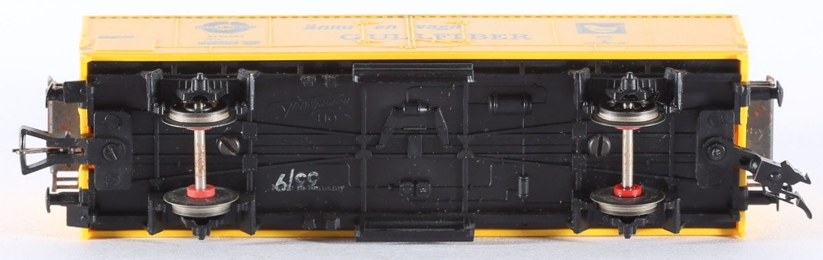 kallistoys auctions auktionen-antique vintage toys-antik historisch spielzeug-fleischmann-germany-train-eisenbahn-gauge-spur h0-refrigerator car-kühlwagen-gullfiber-statens jarnväger-1467g-2g