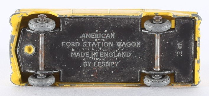 kallistoys auctions auktionen-antique vintage toys-antik historisch spielzeug-matchbox-lesney-england-diecast-car-auto-series 1 to 75-american ford station wagon hook-yellow-31-2g