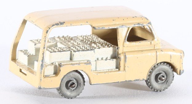 kallistoys auctions auktionen-antique vintage toys-antik historisch spielzeug-matchbox-lesney-england-diecast-car-auto-series 1 to 75-bedford milk delivery van-light brown-29-2f