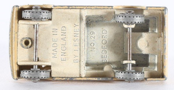 kallistoys auctions auktionen-antique vintage toys-antik historisch spielzeug-matchbox-lesney-england-diecast-car-auto-series 1 to 75-bedford milk delivery van-light brown-29-2g