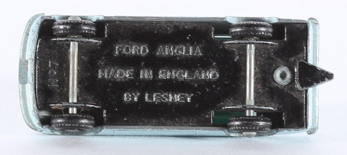 kallistoys auctions auktionen-antique vintage toys-antik historisch spielzeug-matchbox-lesney-england-diecast-car-auto-series 1 to 75-ford anglia-light blue-7-2g